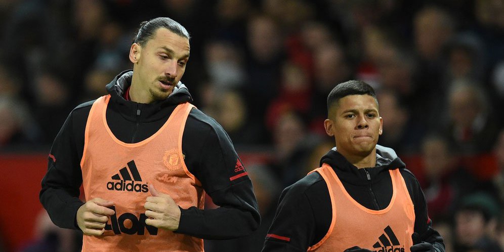 Marcos Rojo Dan Zlatan Ibrahimovic