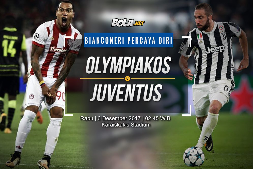 Prediksi Olympiakos vs Juventus 6 Desember 2017 Prediksi Olympiakos vs Juventus 6 Desember 2017