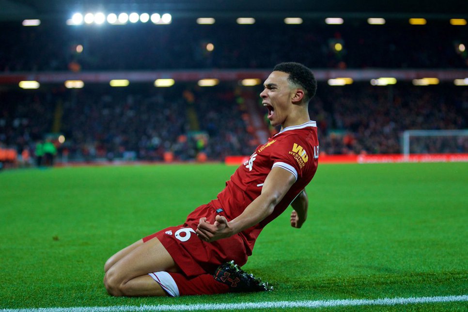 Bikin Gol Perdana di Anfield, Pemain Ini Serasa di Langit Ketujuh Bikin Gol Perdana di Anfield, Pemain Ini Serasa di Langit Ketujuh