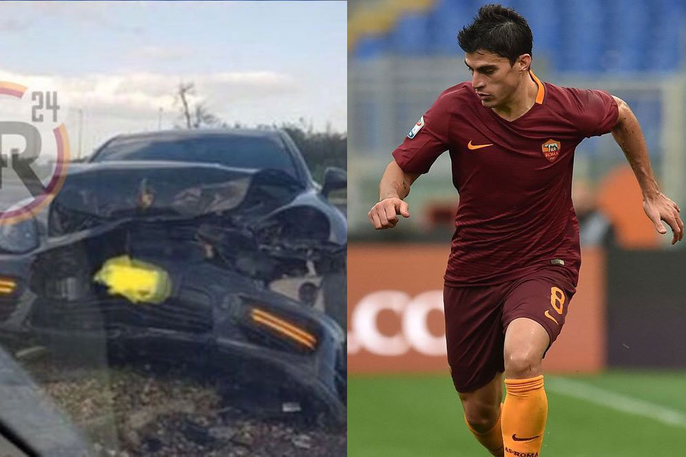 Kecelakaan Hingga Mobil Ringsek, Begini Kondisi Bintang AS Roma Kecelakaan Hingga Mobil Ringsek, Begini Kondisi Bintang AS Roma