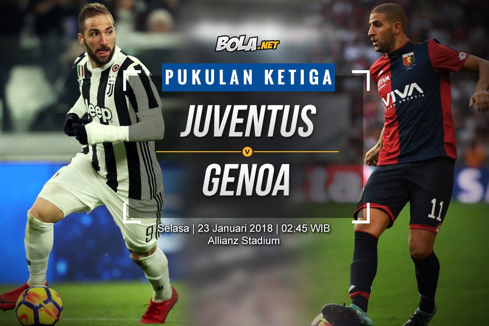 Prediksi Juventus vs Genoa 23 Januari 2018 Prediksi Juventus vs Genoa 23 Januari 2018