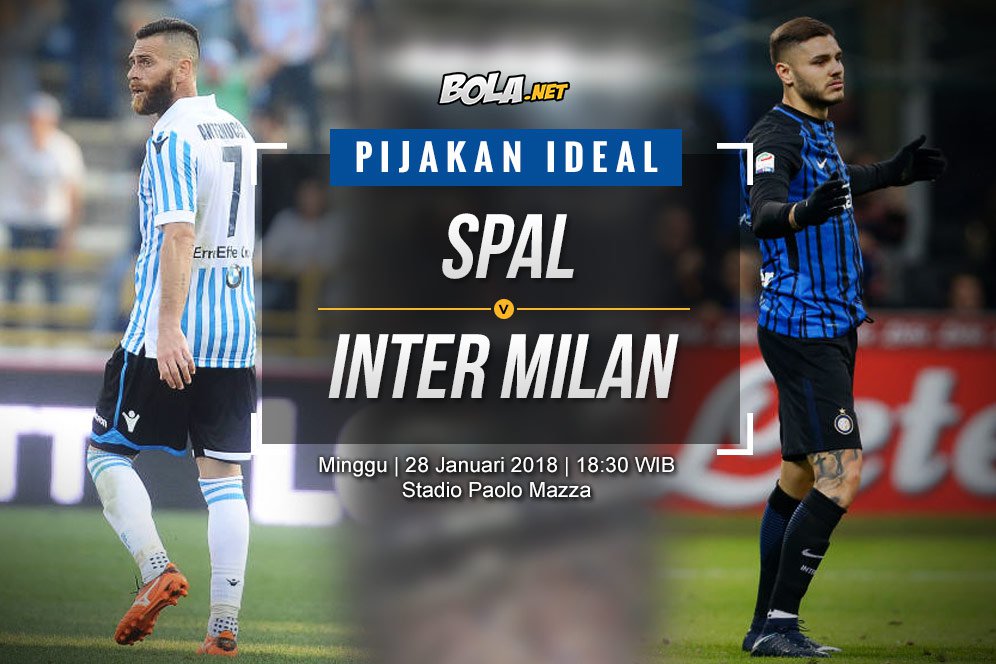 Data dan Fakta Serie A: SPAL vs Inter Milan