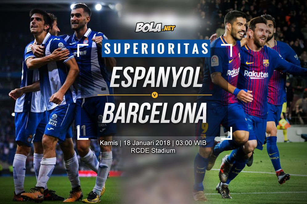 Prediksi Espanyol vs Barcelona 18 Januari 2018 Prediksi Espanyol vs Barcelona 18 Januari 2018