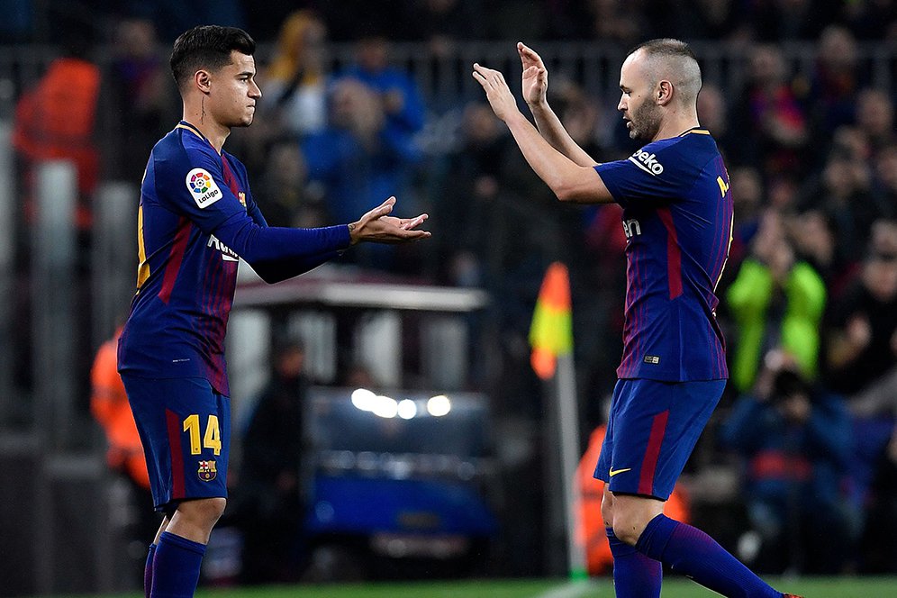 Coutinho Bahagia Disambut Meriah Publik Camp Nou Coutinho Bahagia Disambut Meriah Publik Camp Nou