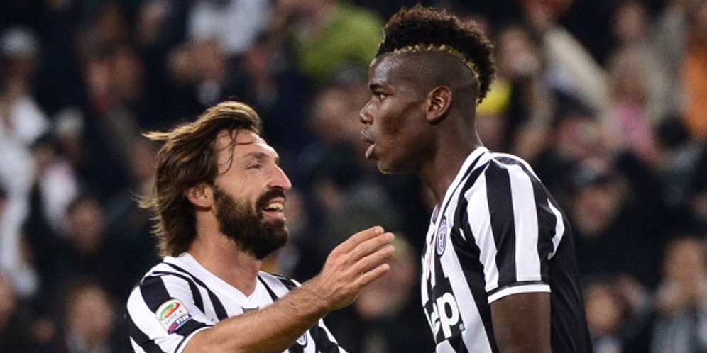 Andrea Pirlo dan Paul Pogba
