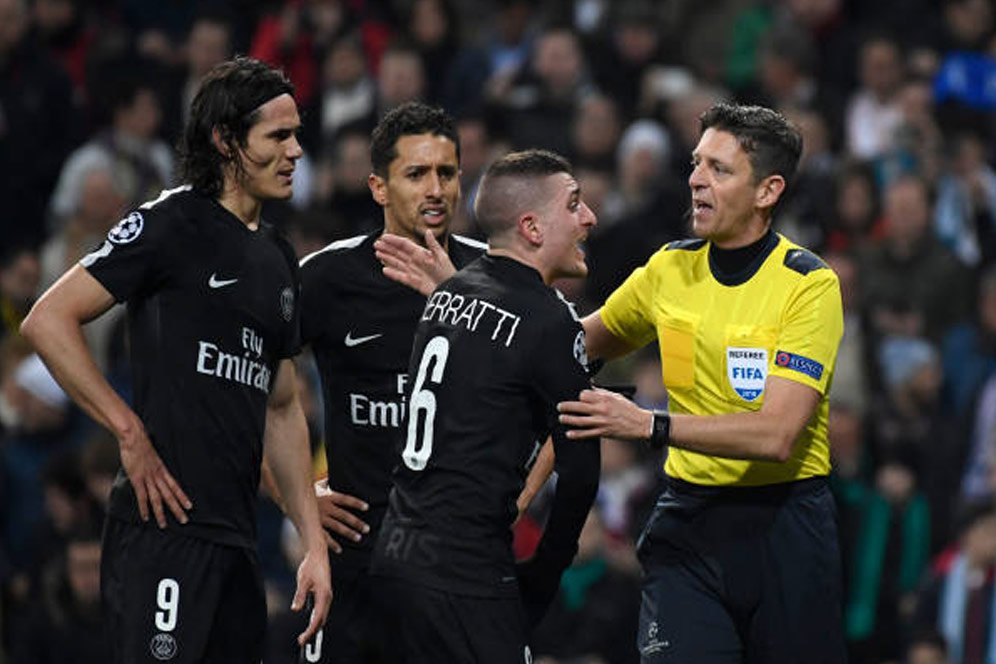 PSG Mau Wasit Yang Sama di Leg Kedua vs Madrid PSG Mau Wasit Yang Sama di Leg Kedua vs Madrid