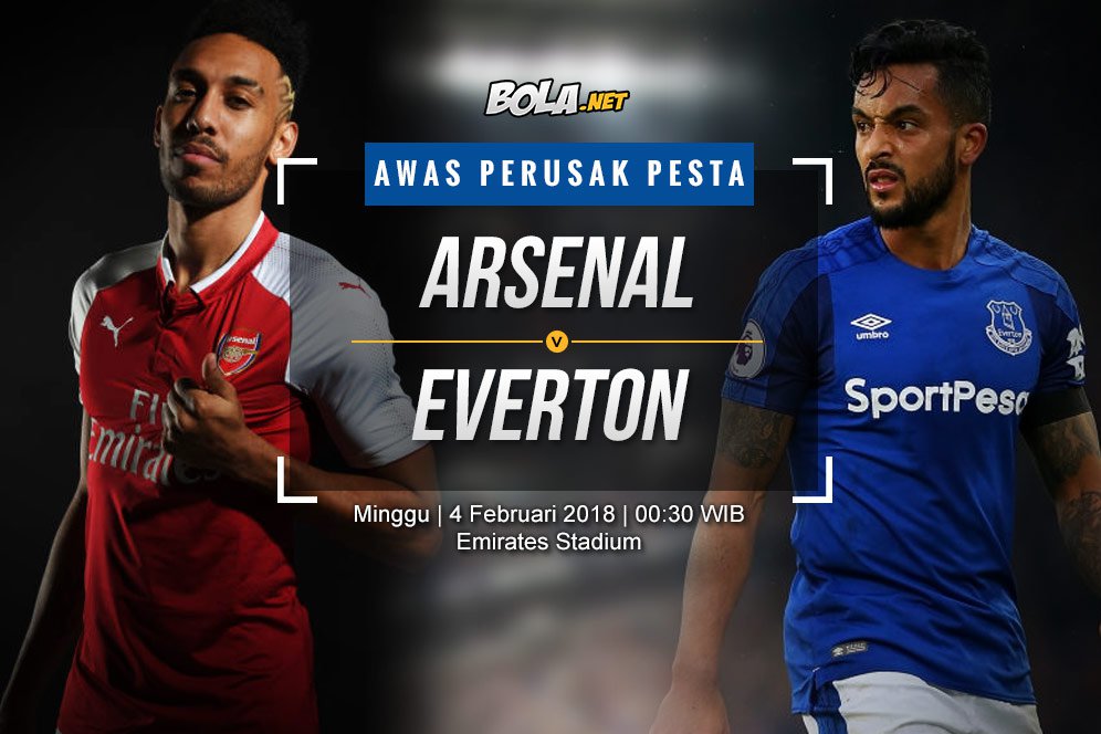 Prediksi Arsenal vs Everton 4 Februari 2018 Prediksi Arsenal vs Everton 4 Februari 2018