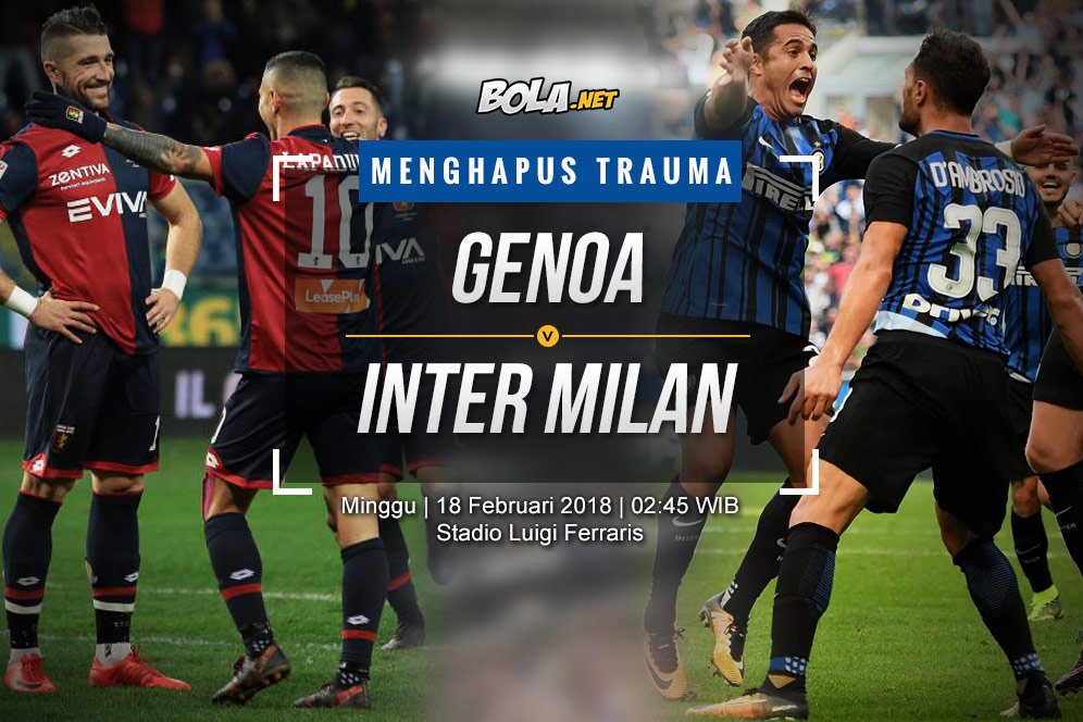 Data dan Fakta Serie A: Genoa vs Inter Milan