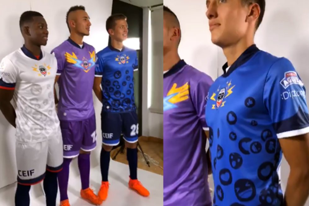 Unik, Klub Kolombia ini Gunakan Emoji Untuk Hiasi Jersey Barunya