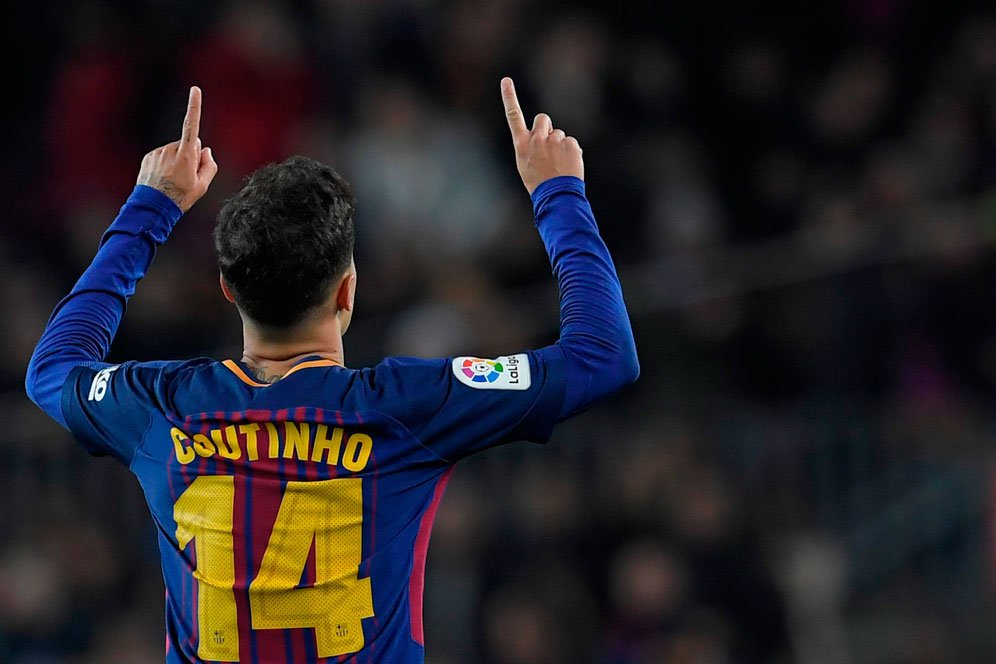 Gol dari Luar Kotak Penalti, Coutinho Samai Ronaldo Gol dari Luar Kotak Penalti, Coutinho Samai Ronaldo