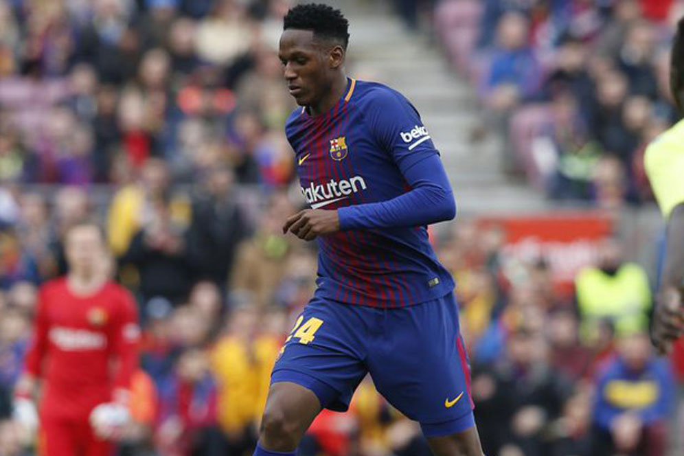 Digosipkan ke Everton, Yerry Mina Latihan di Barcelona Digosipkan ke Everton, Yerry Mina Latihan di Barcelona