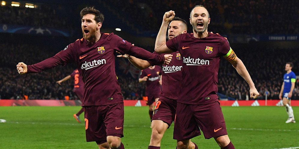 Iniesta dan Messi.