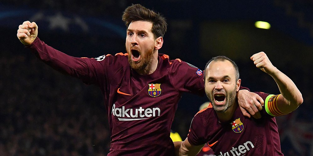 Messi dan Iniesta.