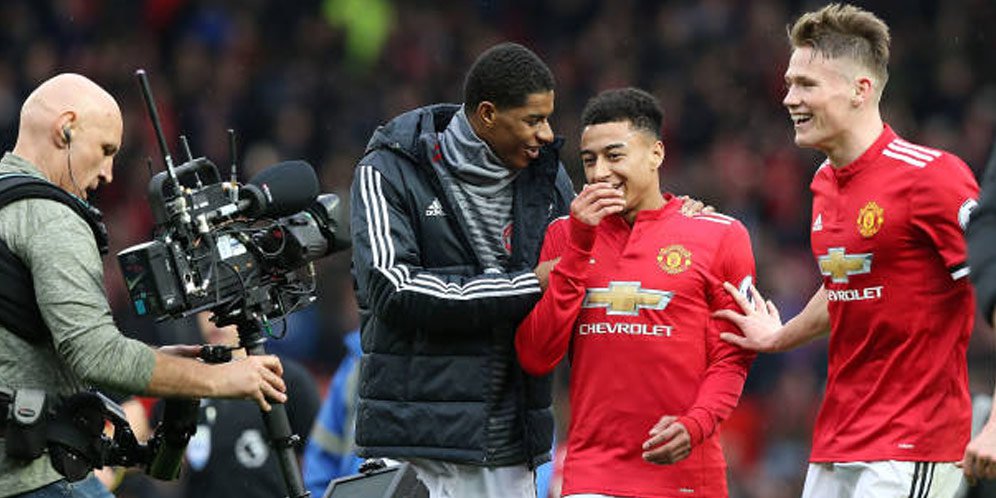 Marcus Rashford dan Jesse Lingard