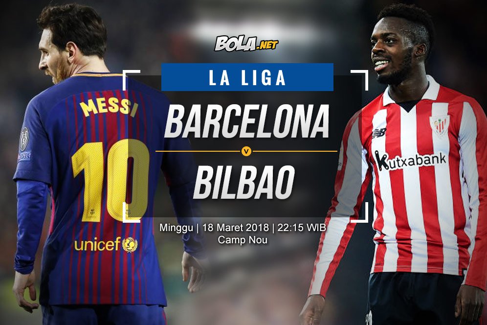 Prediksi Barcelona vs Athletic Bilbao 18 Maret 2018
