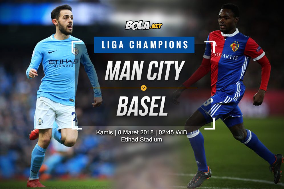Data dan Fakta Liga Champions: Manchester City vs Basel