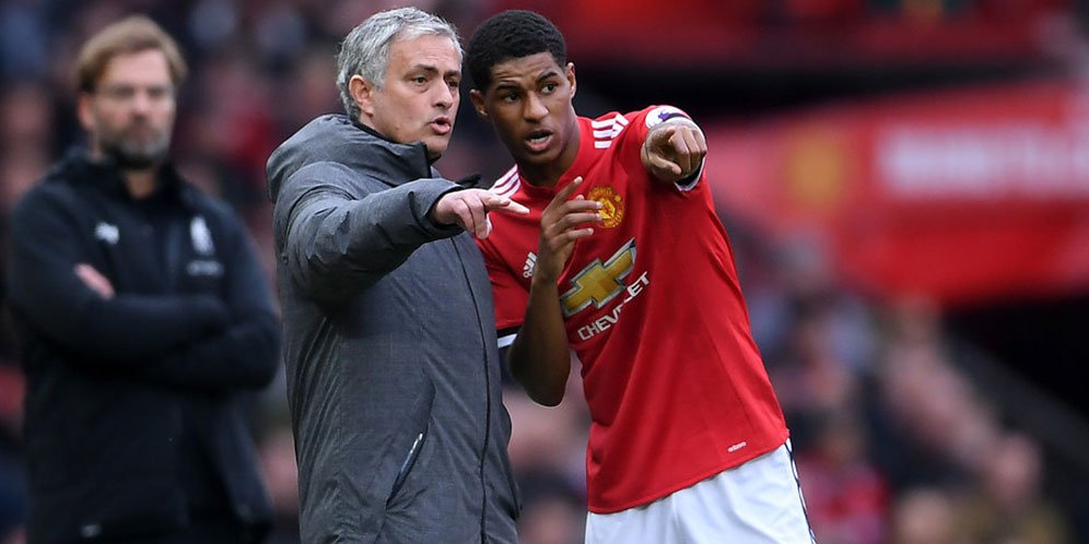 Jose Mourinho dan Marcus Rashford