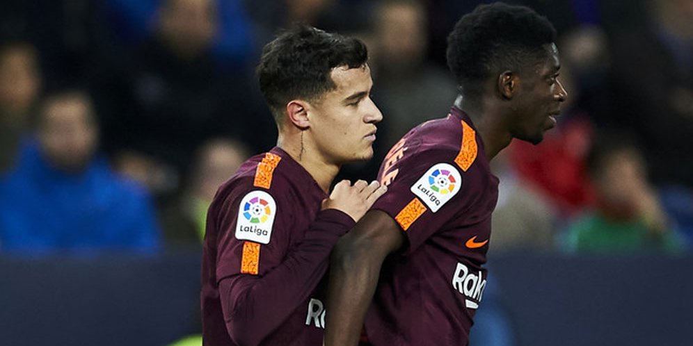 Ousmane Dembele dan Philippe Coutinho