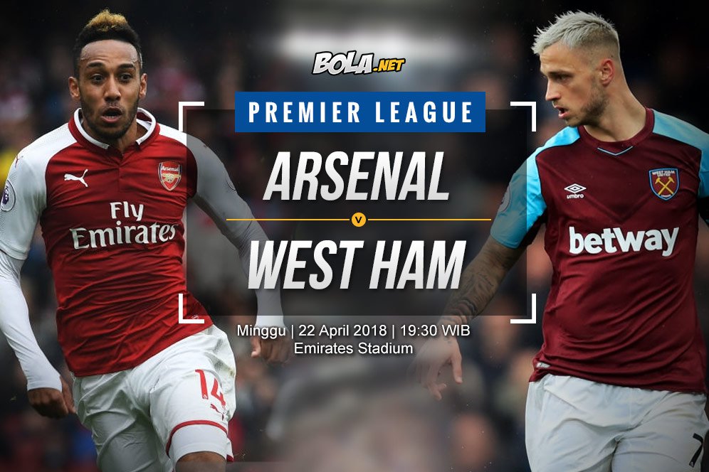 Data dan Fakta Premier League: Arsenal vs West Ham Data dan Fakta Premier League: Arsenal vs West Ham