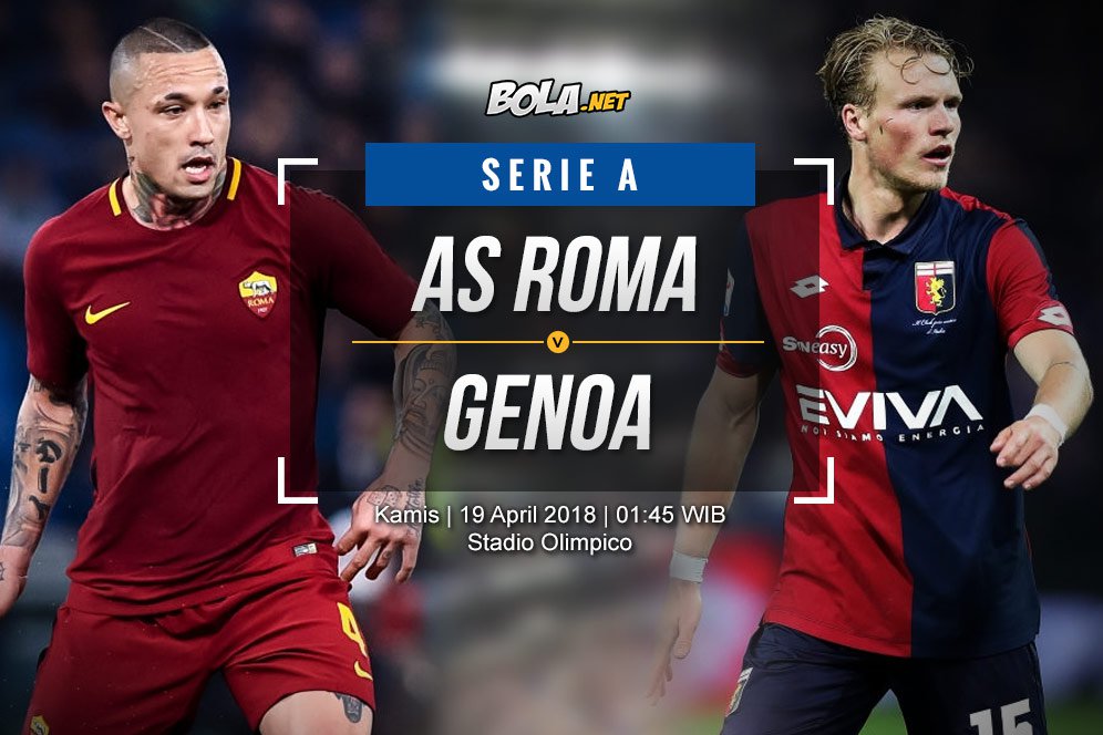 Prediksi AS Roma vs Genoa 19 April 2018 Prediksi AS Roma vs Genoa 19 April 2018