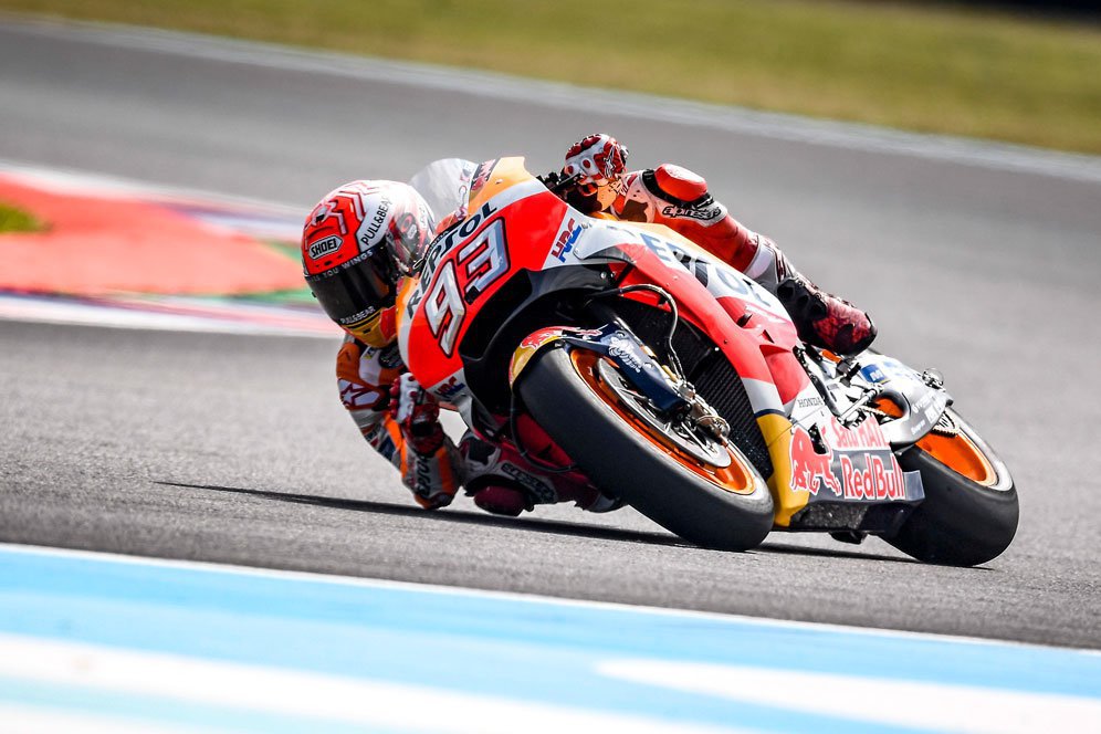 Hujan, Marquez Tercepat di Latihan Ketiga MotoGP Argentina