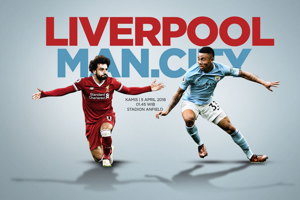 Prediksi Liverpool vs Manchester City 5 April 2018