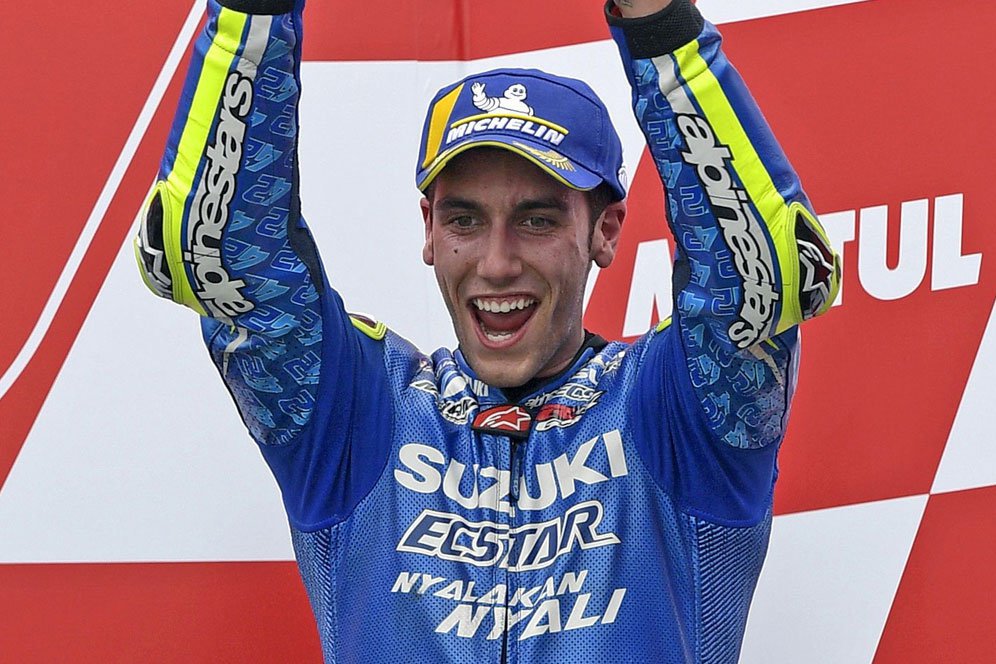 Alex Rins Puas Rebut Podium Perdana untuk Suzuki