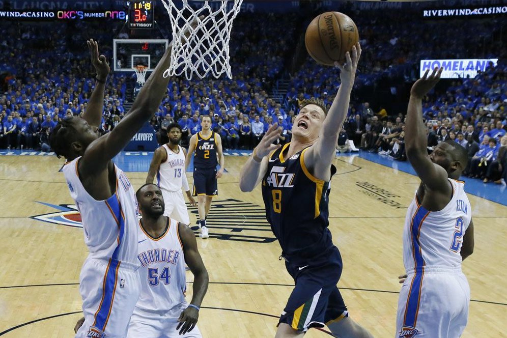 Playoff NBA 2018, Oklahoma Kalahkan Utah Jazz Playoff NBA 2018, Oklahoma Kalahkan Utah Jazz