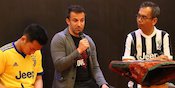 Kunjungi Medan, Del Piero Bantu Korban Letusan Gunung Sinabung