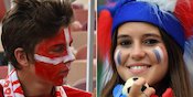 FOTO FANS: Denmark vs Prancis FOTO FANS: Denmark vs Prancis