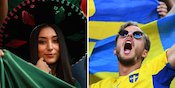 FOTO FANS: Meksiko vs Swedia