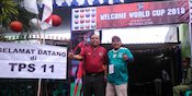 Tingkatkan Partisipasi Warga, Ketua Askot PSSI Malang Hias TPS Bernuansa Piala Dunia