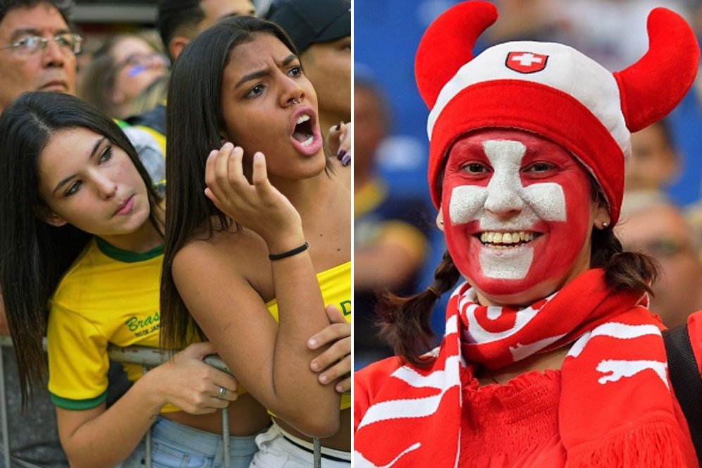 FOTO FANS: Brasil vs Swiss FOTO FANS: Brasil vs Swiss