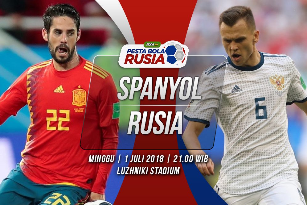 Prediksi Spanyol vs Rusia 1 Juli 2018