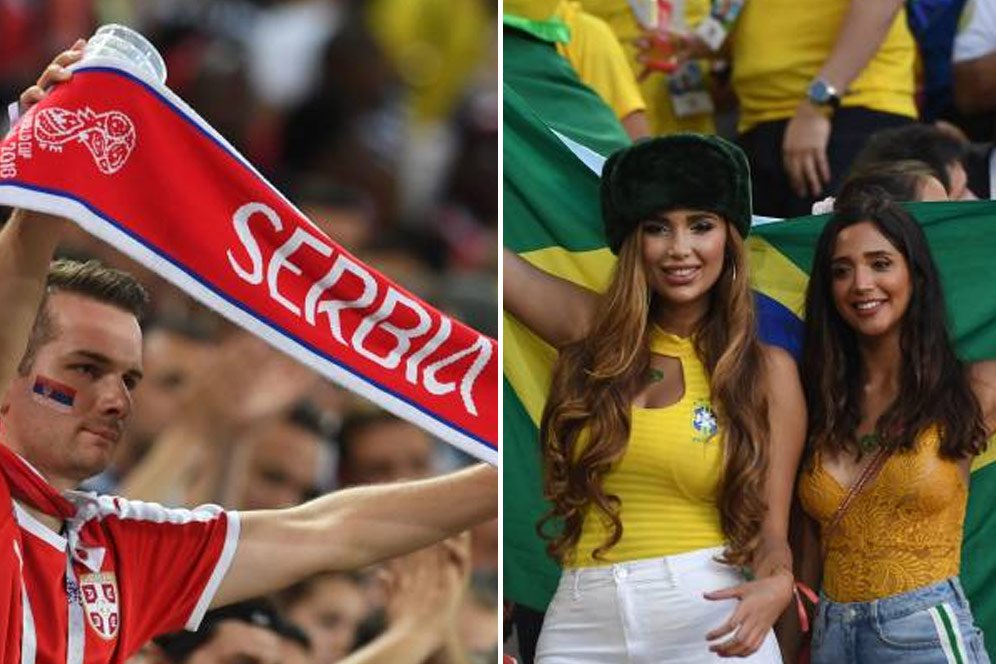 FOTO FANS: Serbia vs Brasil FOTO FANS: Serbia vs Brasil