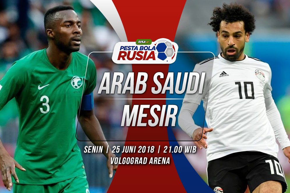 Prediksi Arab Saudi vs Mesir 25 Juni 2018 Prediksi Arab Saudi vs Mesir 25 Juni 2018
