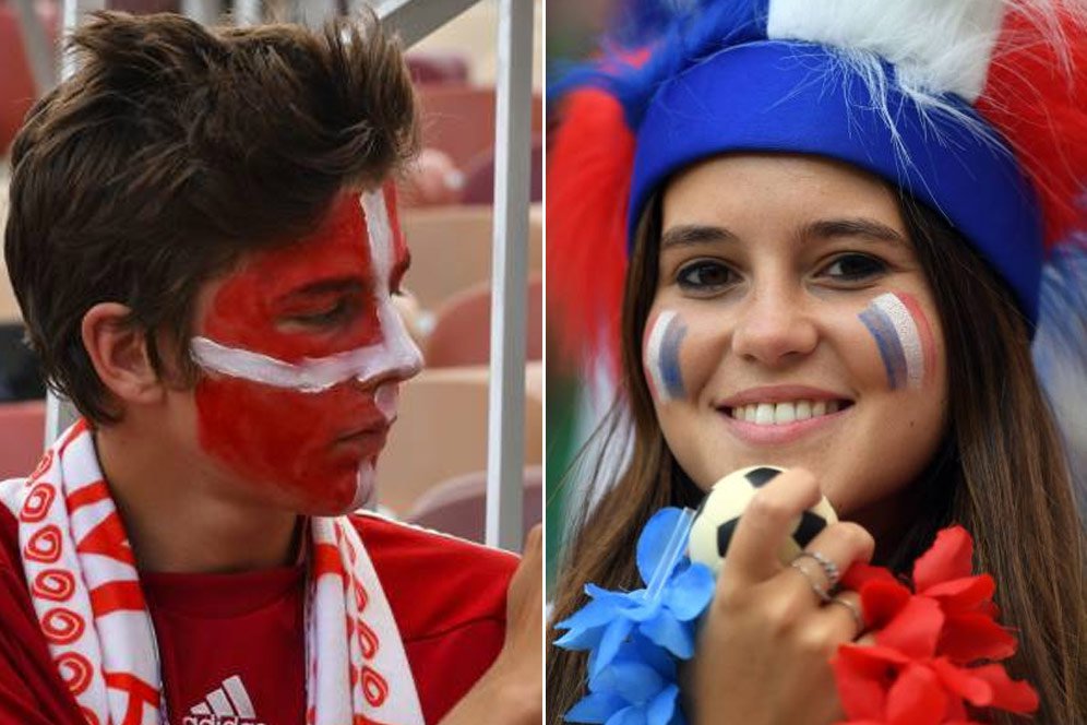 FOTO FANS: Denmark vs Prancis FOTO FANS: Denmark vs Prancis