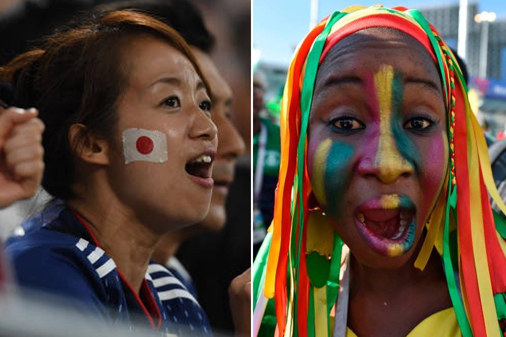 FOTO FANS: Jepang vs Senegal FOTO FANS: Jepang vs Senegal