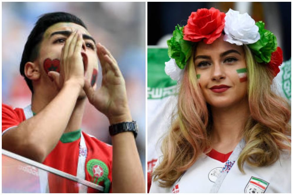 FOTO FANS: Maroko vs Iran FOTO FANS: Maroko vs Iran