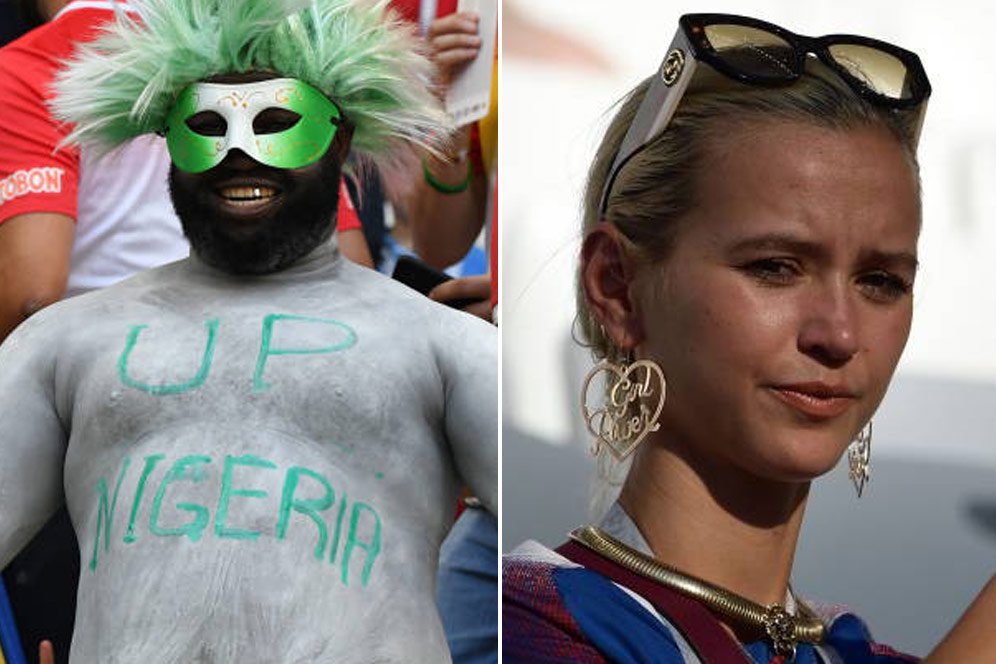 FOTO FANS: Nigeria vs Islandia