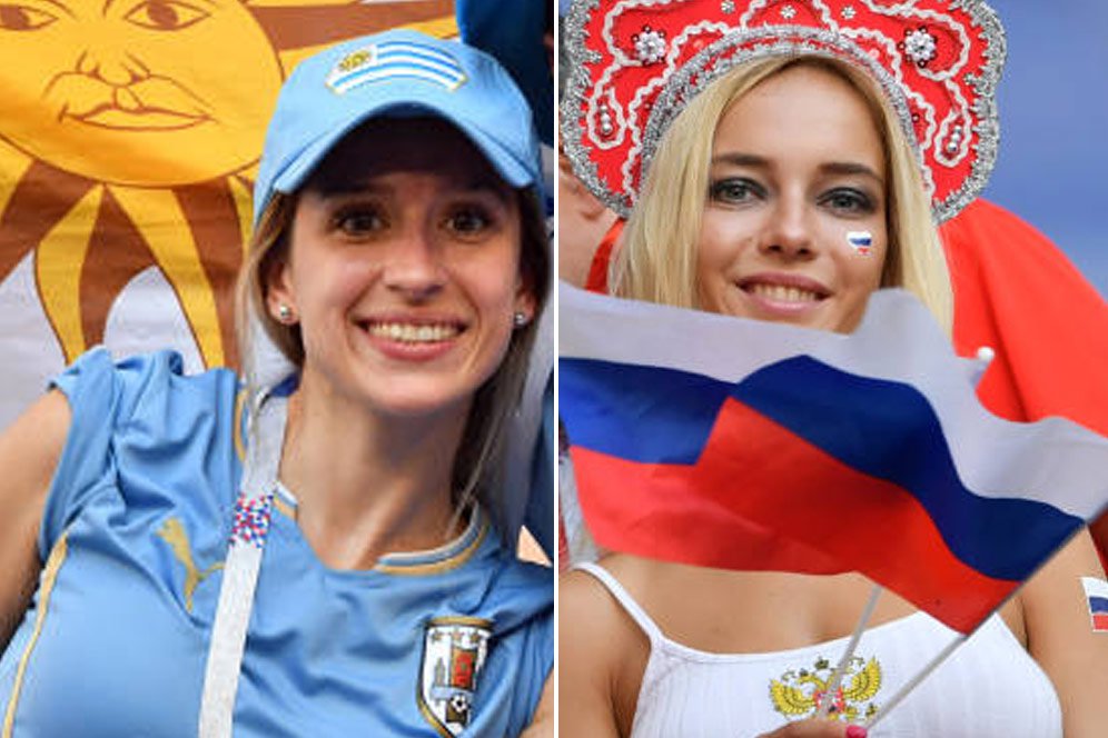 FOTO FANS: Uruguay vs Rusia