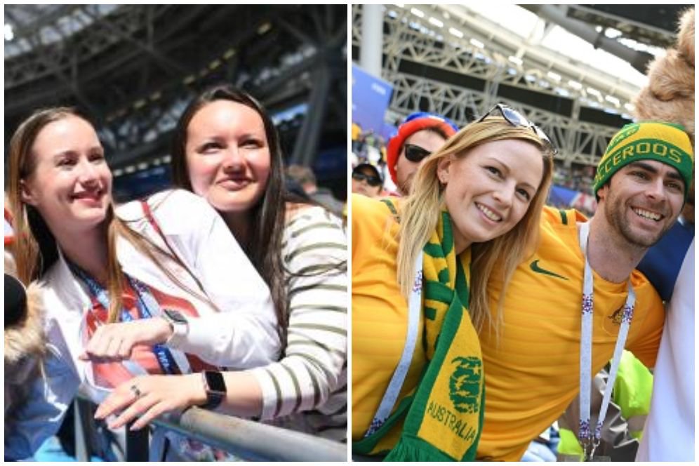 FOTO FANS: Prancis vs Australia FOTO FANS: Prancis vs Australia