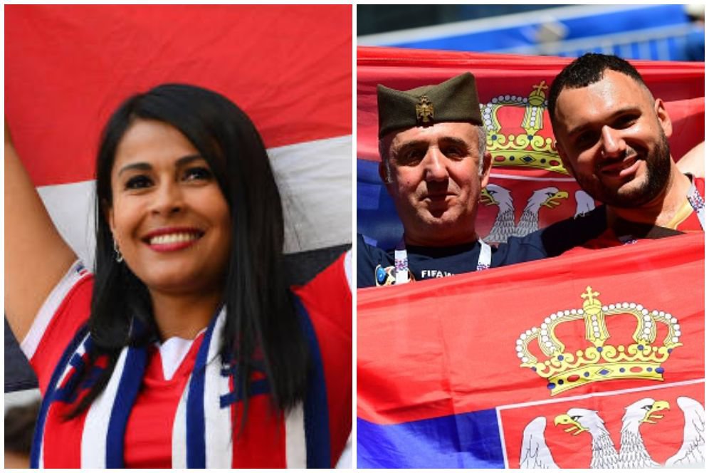 FOTO FANS: Kosta Rika vs Serbia