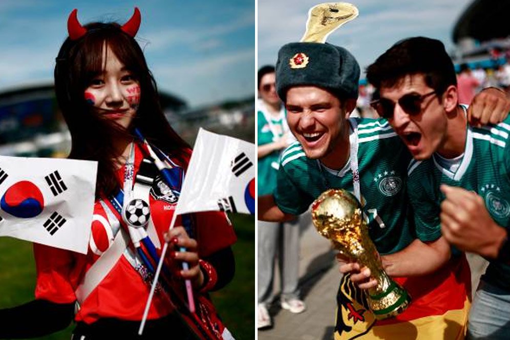 FOTO FANS: Korea Selatan vs Jerman