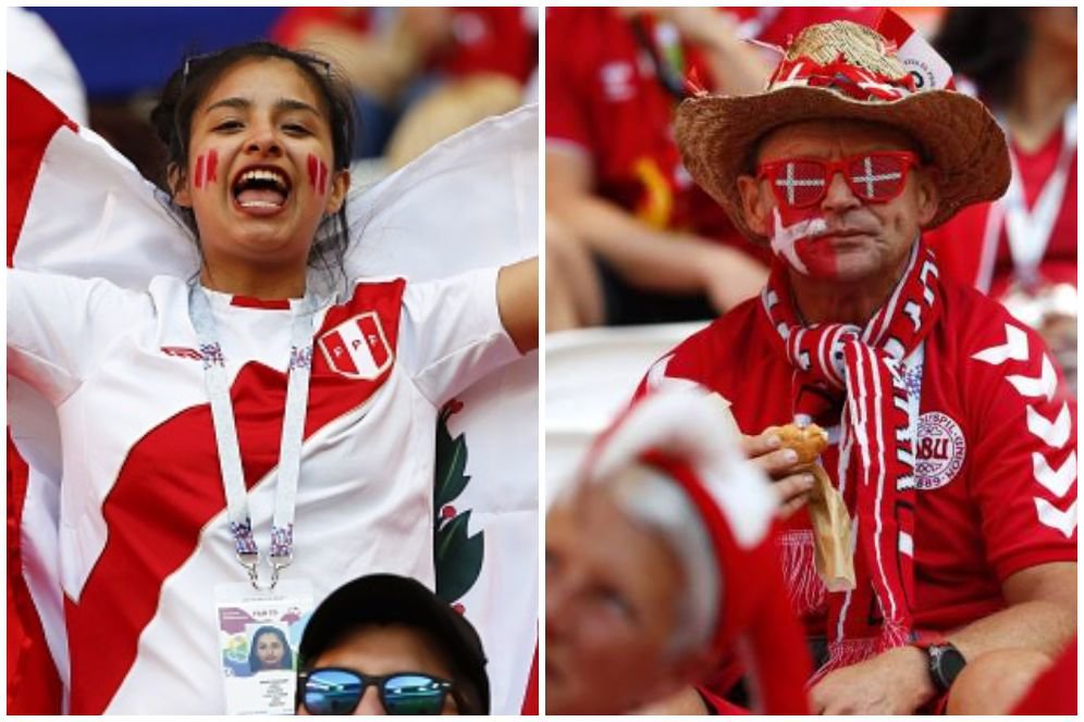 FOTO FANS: Peru vs Denmark FOTO FANS: Peru vs Denmark