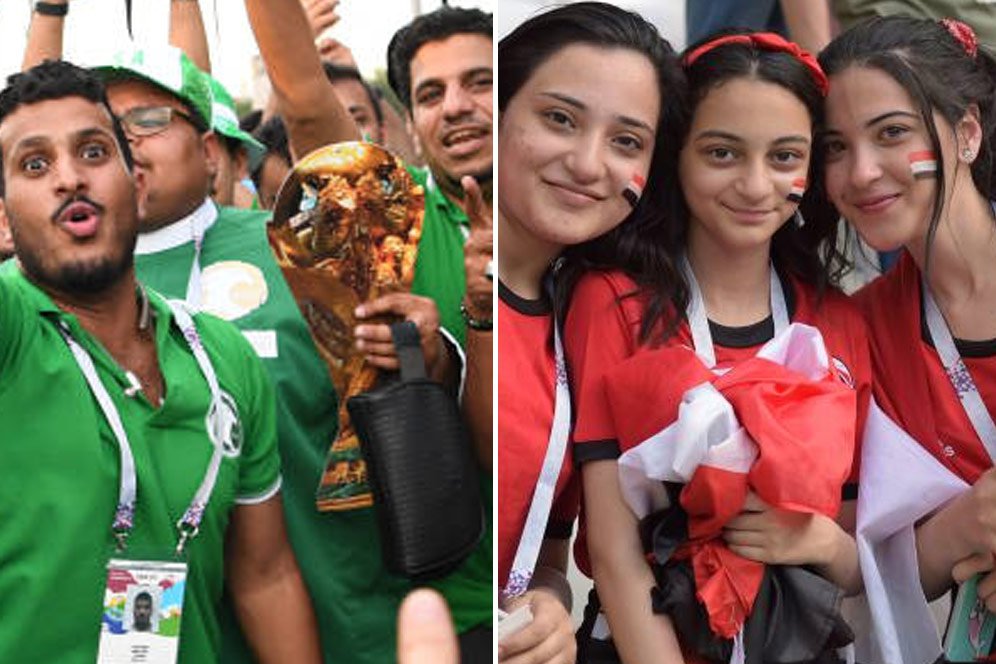 FOTO FANS: Arab Saudi vs Mesir FOTO FANS: Arab Saudi vs Mesir