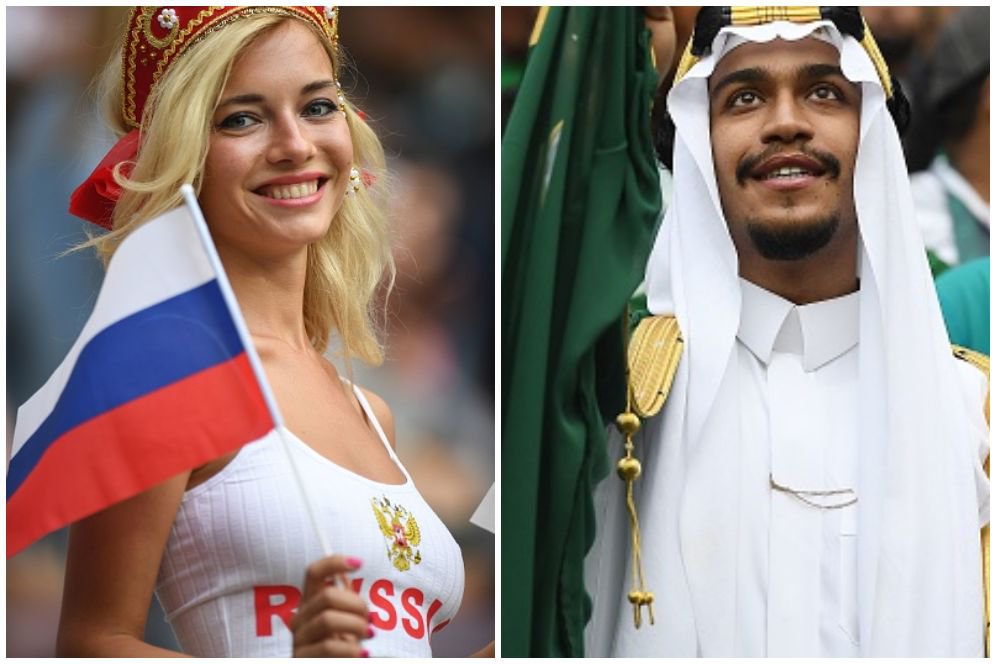 FOTO FANS: Rusia vs Arab Saudi FOTO FANS: Rusia vs Arab Saudi