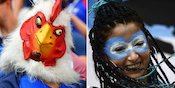 FOTO FANS: Prancis vs Argentina