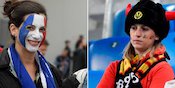 FOTO FANS: Prancis vs Belgia FOTO FANS: Prancis vs Belgia