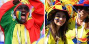FOTO FANS: Senegal vs Kolombia